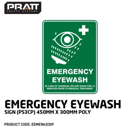 PRATT EMERGENCY EYEWASH PIC (PS3CP) 450 X 300 POLY
